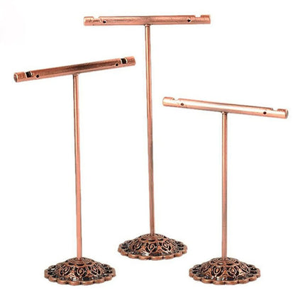 New Fashion Simple  Iron Art Metal Earring Holder Three-Piece Counter Hanging Ear Line Shelf Earring Storage Display Shelf Wholesale