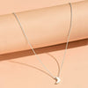 New Fashion Simple Thick Moon Pendant Necklace Retro Geometric Moon Clavicle Chain Women
