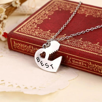 New Fashion Wild Heart Key Best Friends Best Friend Suit Necklace Wholesale