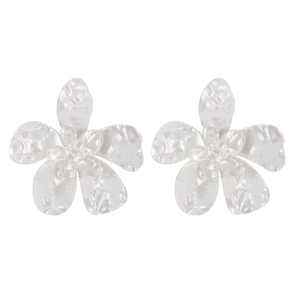 Fashion Flower Resin No Inlaid Earrings