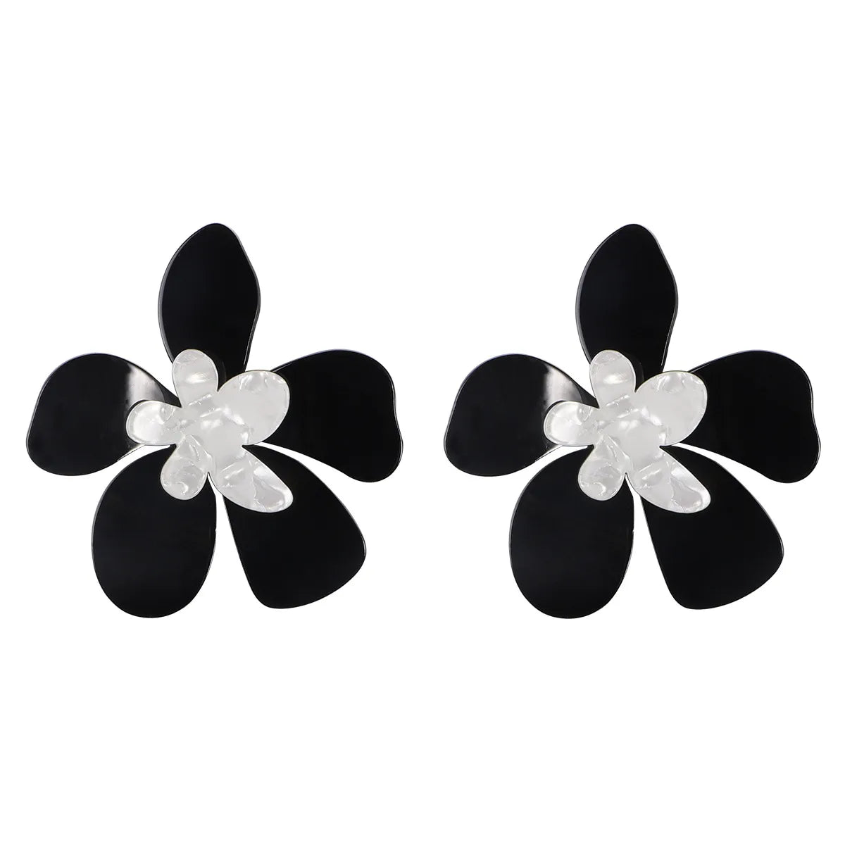 Fashion Flower Resin No Inlaid Earrings