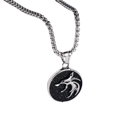 New Fox Smear Oil Pure Craftsmanship Women's Stainless Steel Pendant Necklace