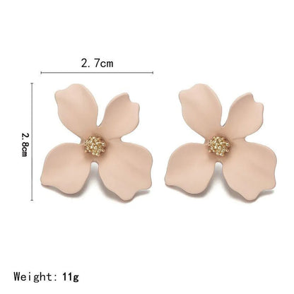 New Fresh Flower Alloy Earrings Nhpf145123