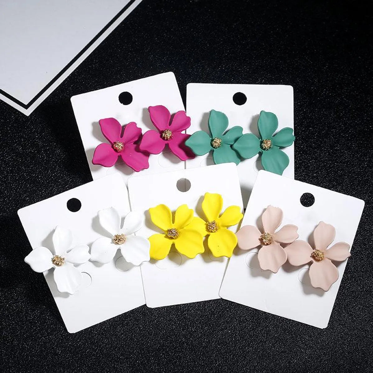 New Fresh Flower Alloy Earrings Nhpf145123