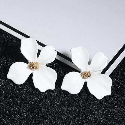 New Fresh Flower Alloy Earrings Nhpf145123