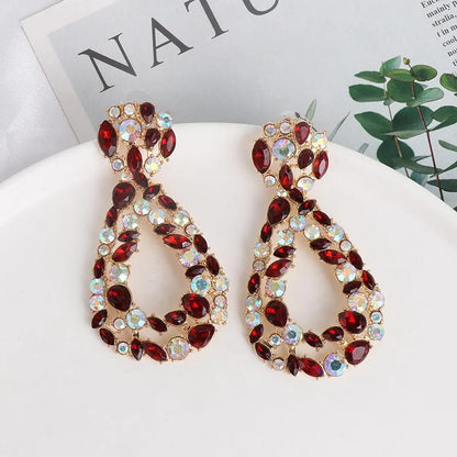 New Geometric Earrings Color Long Earrings Earrings Women