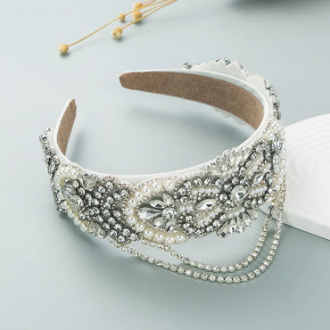 New Gorgeous Headband European And American Style Baroque Fashion Exaggerated Tassel Headband