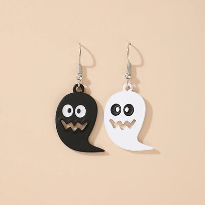 New Halloween Funny Pumpkin Ghosts Exaggerated Acrylic Earrings Wholesale