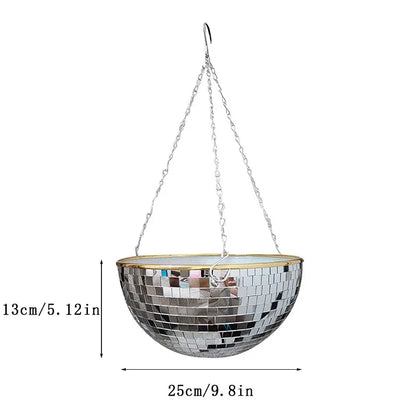 New Hanging Mirror Spherical Plastic Gardening Hanging Basket Indoor Flower Pot