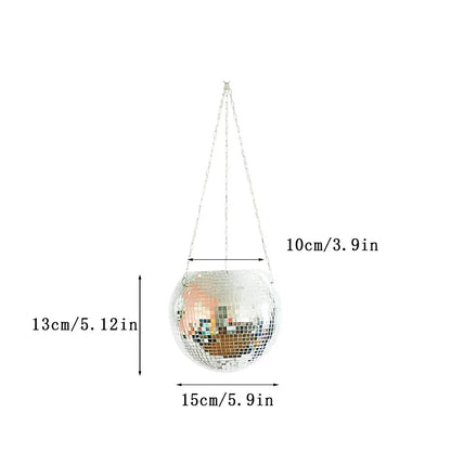 New Hanging Mirror Spherical Plastic Gardening Hanging Basket Indoor Flower Pot