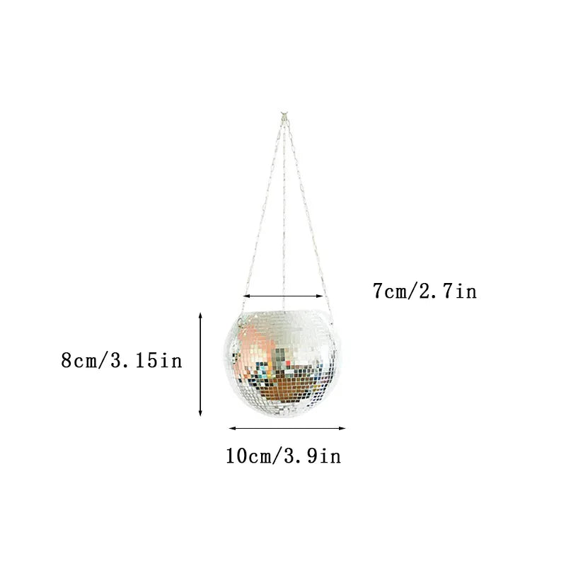 New Hanging Mirror Spherical Plastic Gardening Hanging Basket Indoor Flower Pot