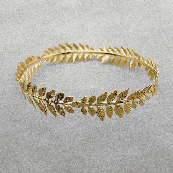 New Headdress Alloy Leaf Wreath Hairpin Hair Flower Hair Accessories Combing Hairband Hair Crown Leaves