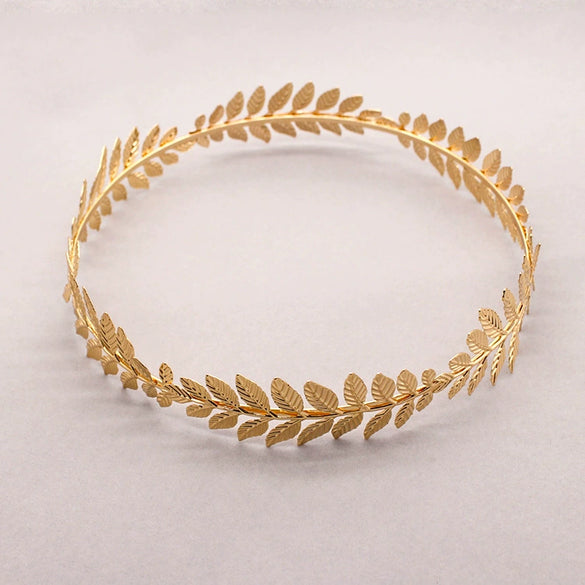 New Headdress Alloy Leaf Wreath Hairpin Hair Flower Hair Accessories Combing Hairband Hair Crown Leaves