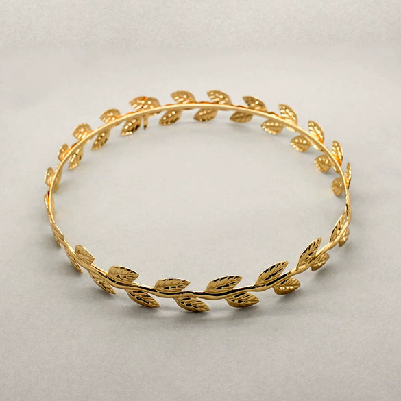 New Headdress Alloy Leaf Wreath Hairpin Hair Flower Hair Accessories Combing Hairband Hair Crown Leaves