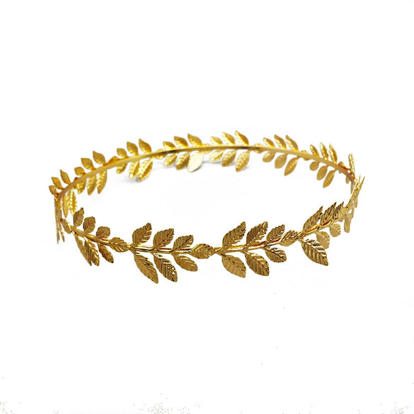 New Headdress Alloy Leaf Wreath Hairpin Hair Flower Hair Accessories Combing Hairband Hair Crown Leaves