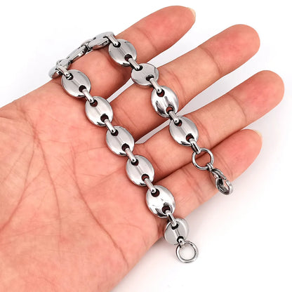 Fashion Titanium Steel No Inlaid Men'S Bracelets