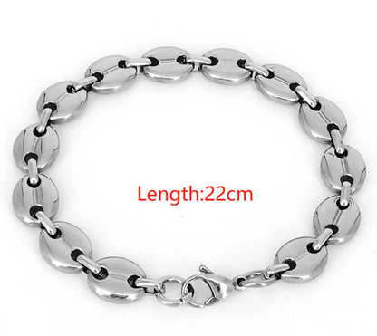 Fashion Titanium Steel No Inlaid Men'S Bracelets