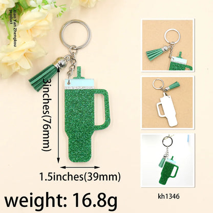 New Inspired By Tumbling Cup Keychain Flash Acrylic Gift For Cup Lovers