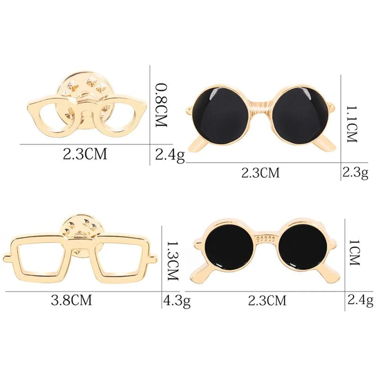 New Korean Fashion Creative Glasses Sunglasses Frame Pin Brooch Wholesale