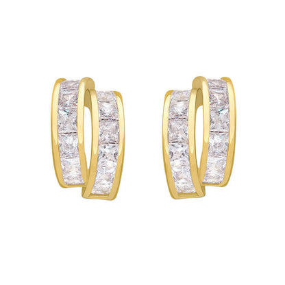 New Korean Ol C-shaped Diamond Earrings Wholesale Gooddiyjewelry