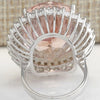 New Large Oval Gemstone Ring Women'S Copper Silver-Plated Micro-Set Zircon Ring