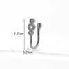 New Micro Inlaid Zircon Nasal Splint Fake Nose Ring Non-Piercing Puncture Nose Studs