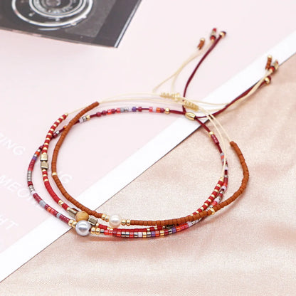 New Miyuki Jewelry Stone Suit Bracelet Bohemia Small Bracelet Female