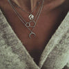 New Necklace Fashion Multilayer Moon Map Bohemian Style Multilayer Necklace For Women