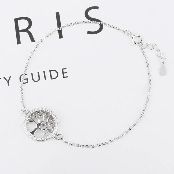 New New Year Bracelet  Fashion Women'S Tree Of Life Bracelet Manufacturers 925 Sterling Silver Spot Wholesale Jewelry