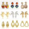 New Personality Exaggerated Resin Earrings Big Alloy Earrings Fashion Creative Retro Earrings Earrings