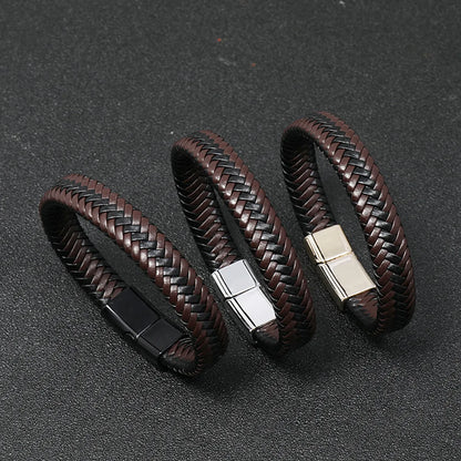 New Simple Braided Leather Bracelet