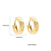 Retro C Shape Plating Alloy No Inlaid Earrings