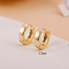 Retro C Shape Plating Alloy No Inlaid Earrings