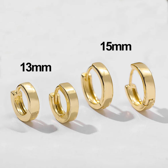 Retro C Shape Plating Alloy No Inlaid Earrings