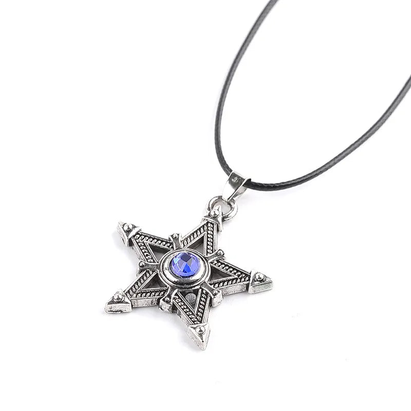 New Simple Fairy Tail Black Rock Shooter Pentagram Necklace Nihaojewelry Wholesale