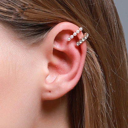 New  Simple Fashion Ear Clips Temperament Diamond Single  Alloy  Ear Clips  Gooddiy Wholesale