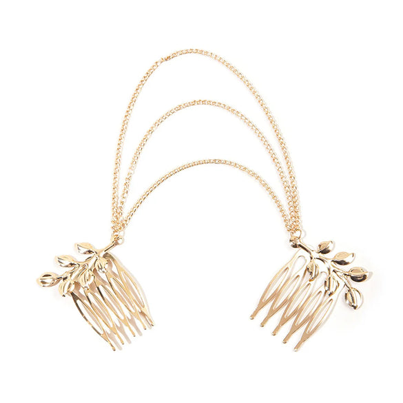 New Simple Plate Leaf Hair Clip