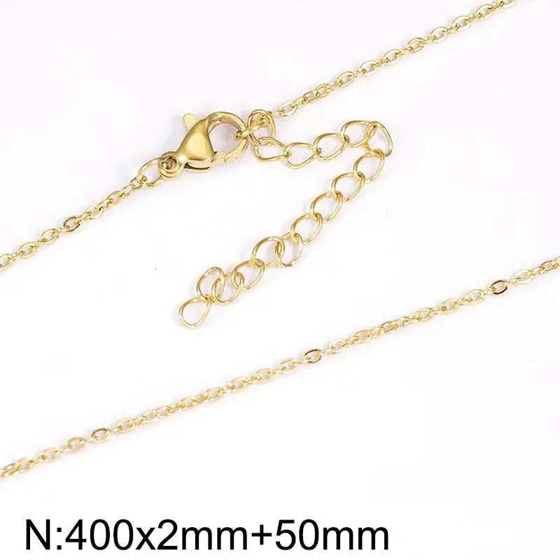 Titanium Steel 18K Gold Plated Fashion Geometric Necklace