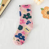 New Socks Women'S Tube Socks Korean Small Flower Personality Cartoon Socks Wholesale