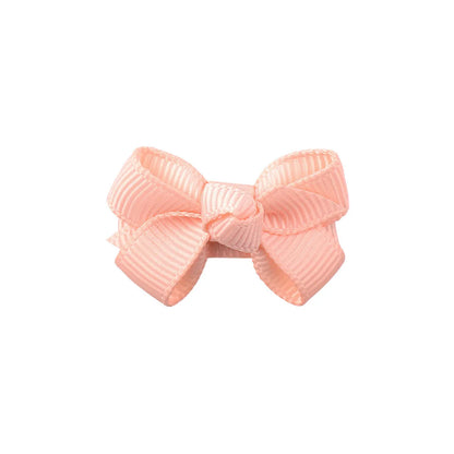 New Solid Color Bow Baby'S Hair Clip Set Wholesale Nihaojewelry