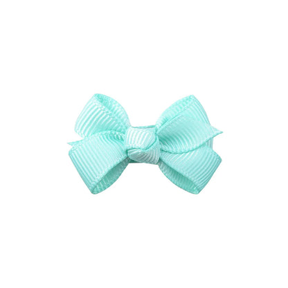 New Solid Color Bow Baby'S Hair Clip Set Wholesale Nihaojewelry