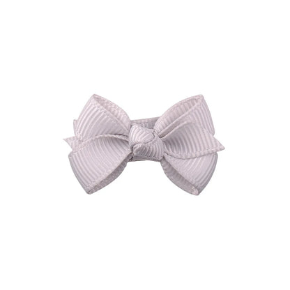 New Solid Color Bow Baby'S Hair Clip Set Wholesale Nihaojewelry