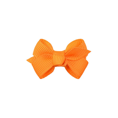 New Solid Color Bow Baby'S Hair Clip Set Wholesale Nihaojewelry