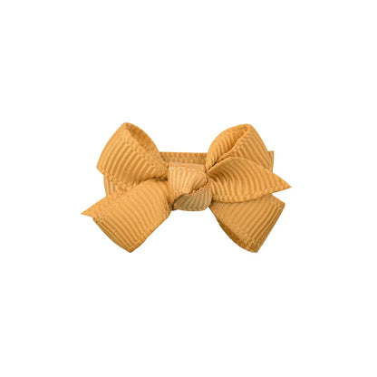 New Solid Color Bow Baby'S Hair Clip Set Wholesale Nihaojewelry