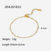 Wholesale Jewelry Simple Style Geometric 304 Stainless Steel Plating Anklet