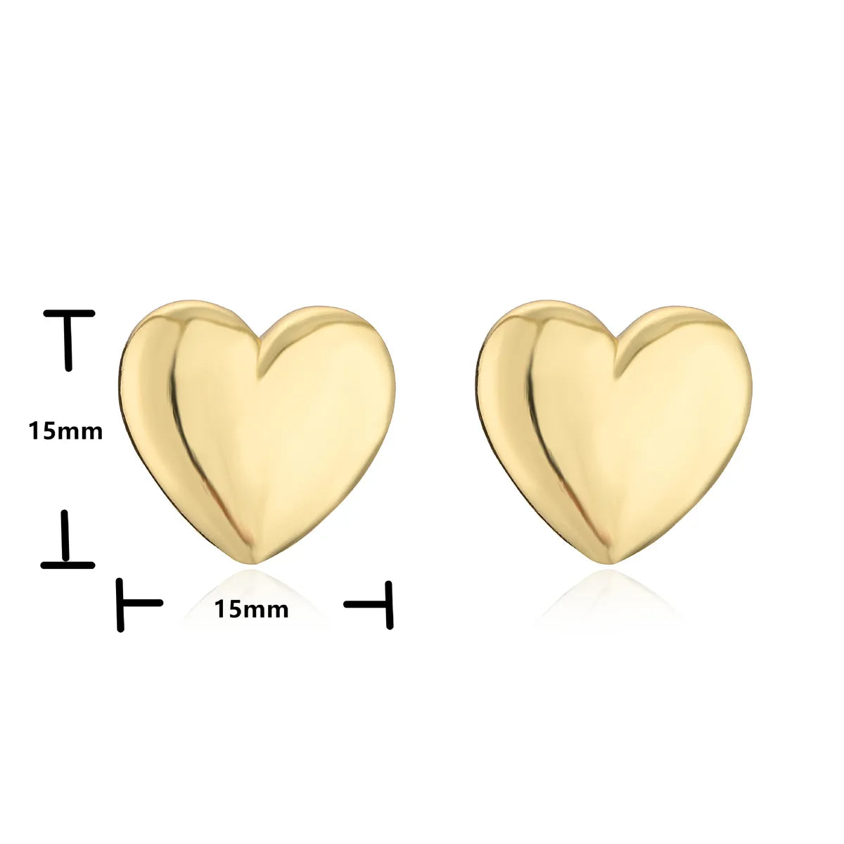 New Style Copper Inlaid Zircon 18k Gold Plated Heart Stud Earrings Necklace Opening Ring