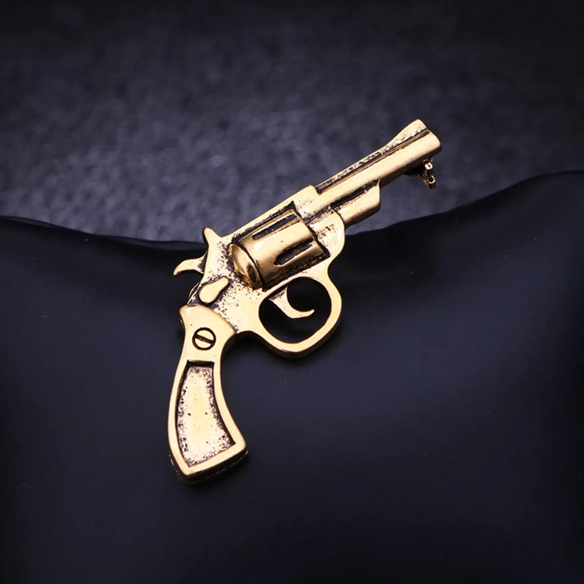 Fashion Pistol Alloy Zinc Plating Men'S Brooches