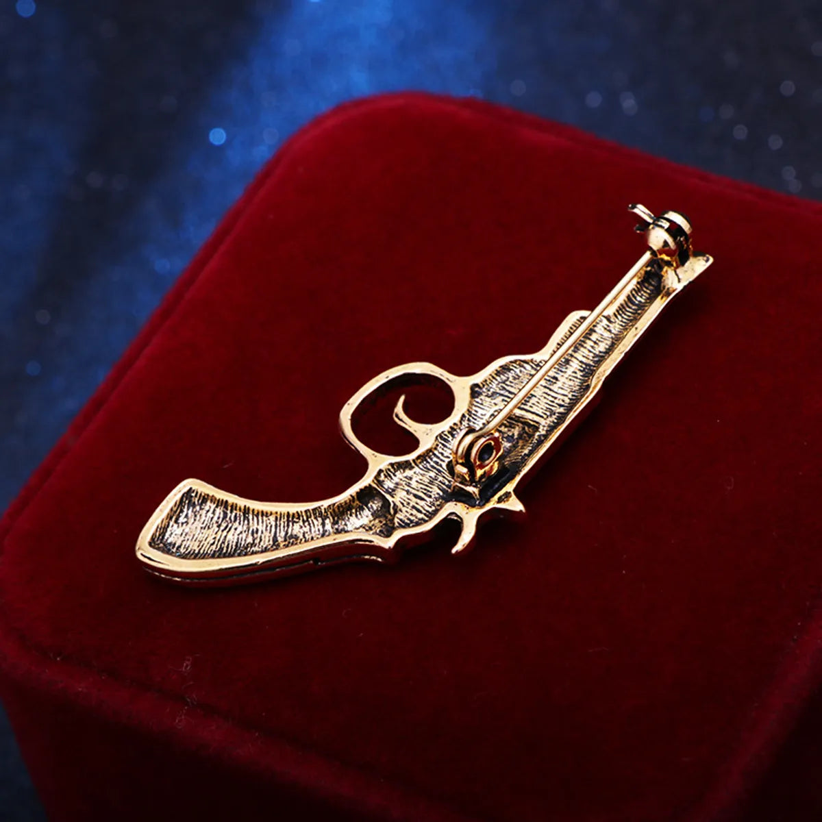 Fashion Pistol Alloy Zinc Plating Men'S Brooches