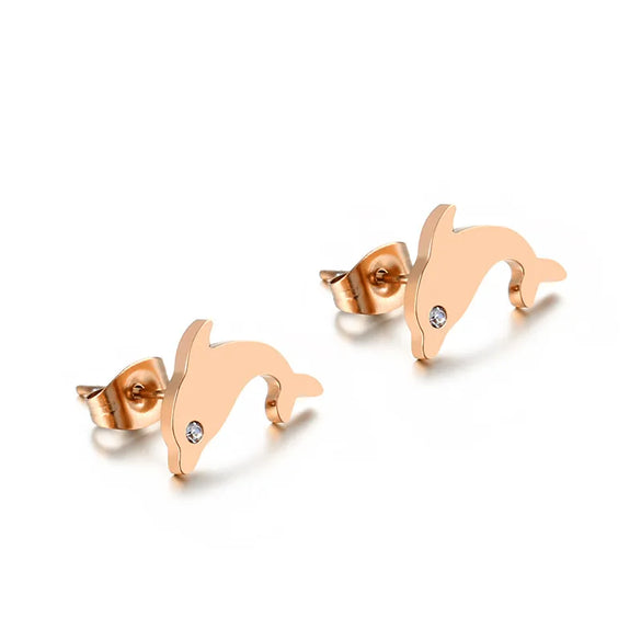 Cartoon Style Cartoon Character Plating Titanium Steel 18K Gold Plated Earrings