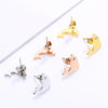 Cartoon Style Cartoon Character Plating Titanium Steel 18K Gold Plated Earrings